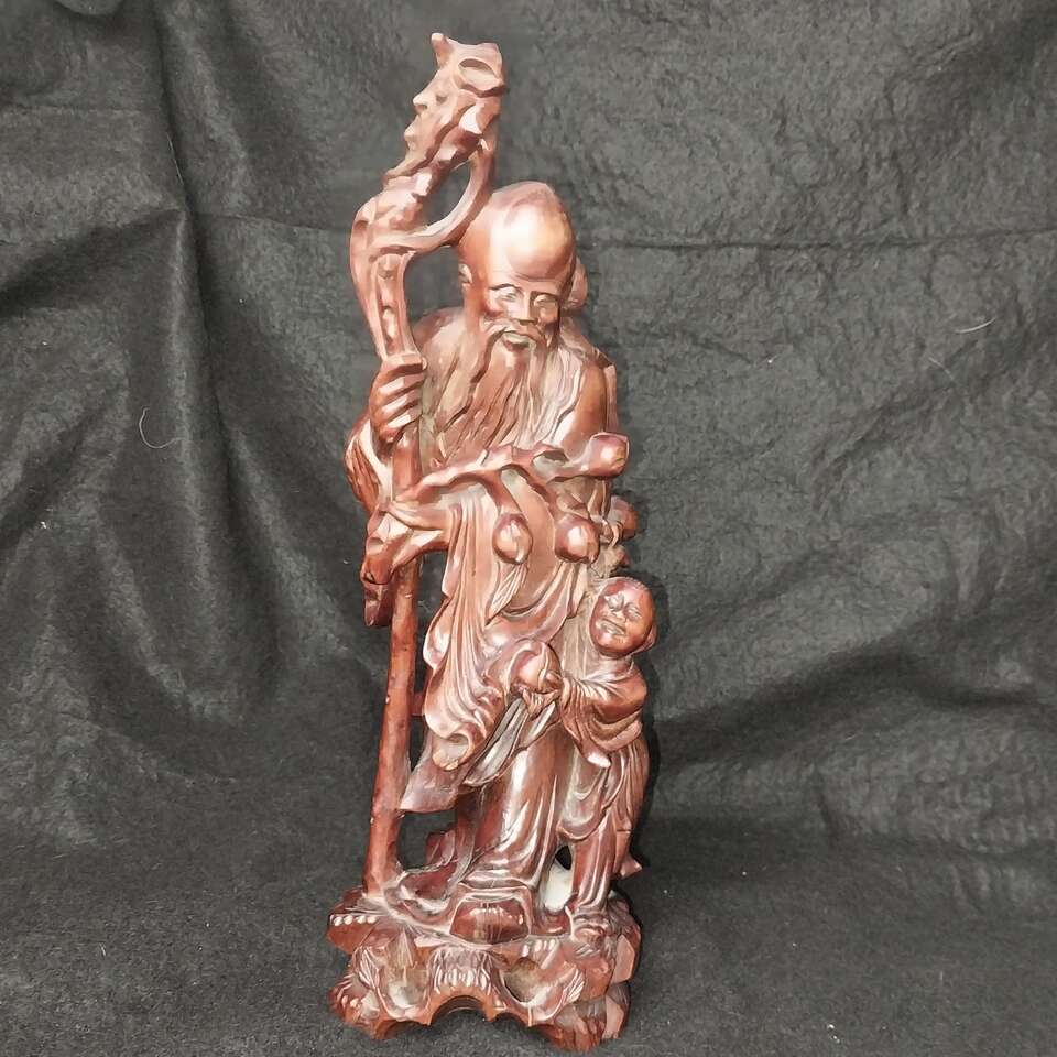 Antique Chinese carving 12 inches tall