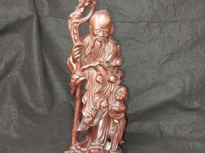 Antique Chinese carving 12 inches tall
