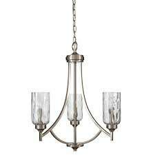 Allen & Roth 3-Light Brushed Nickel Chandelier