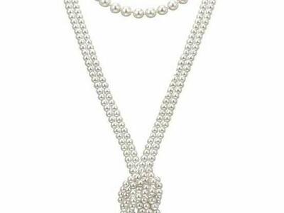Gionforsy Flapper Pearl Necklace
