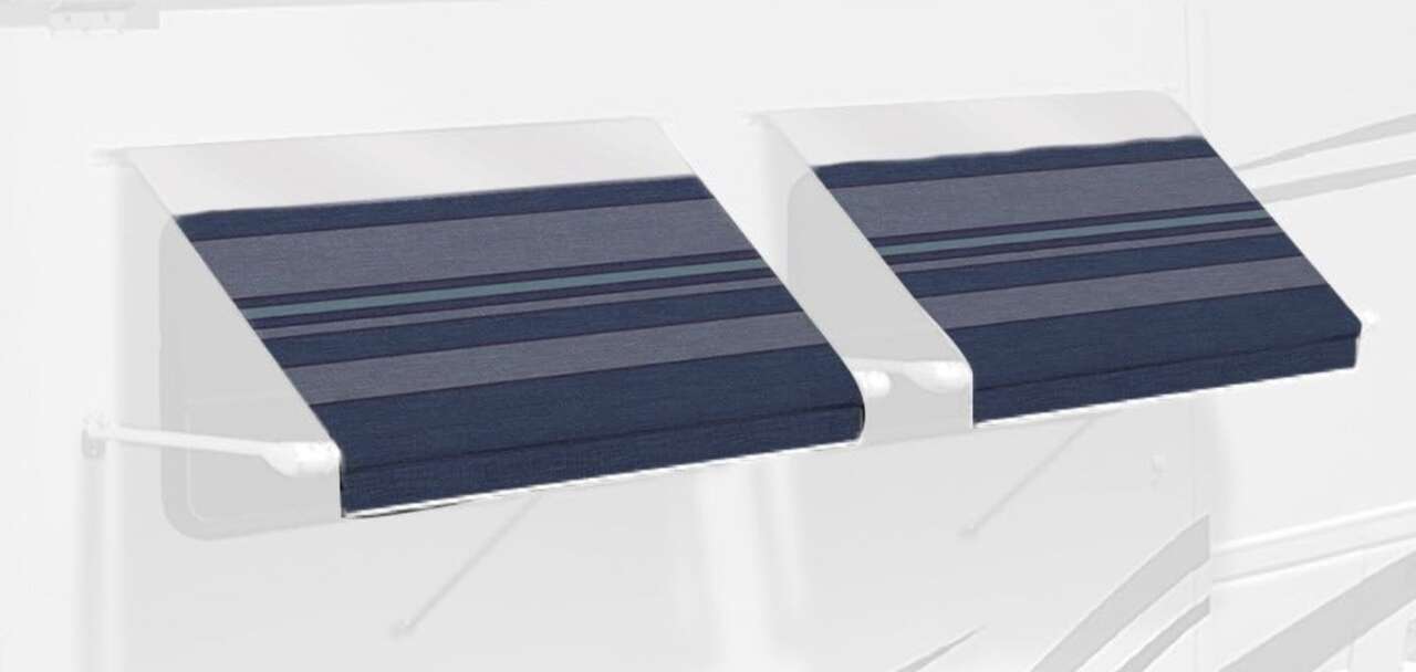 5.0' Long RV Camper Complete Window Awning w/ Arms