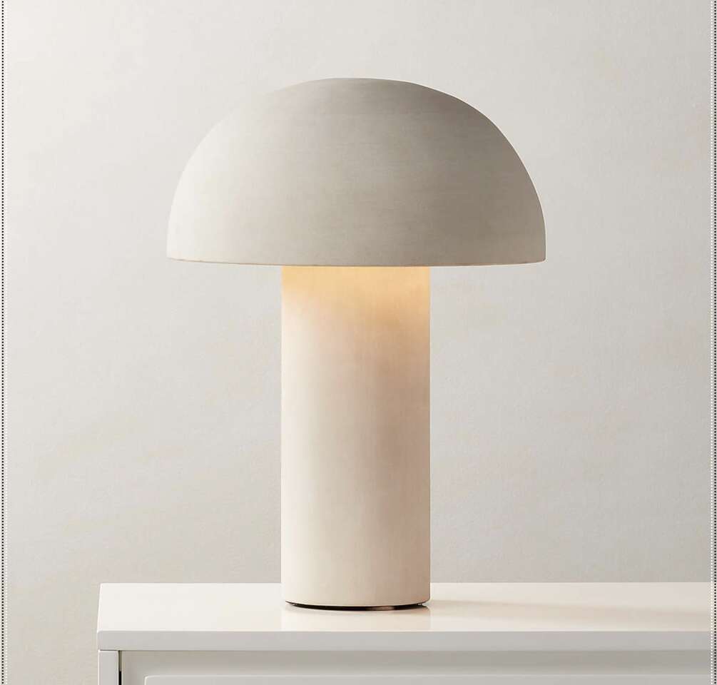 Solid Limestone Dome Table Lampshade 15.75" dia.