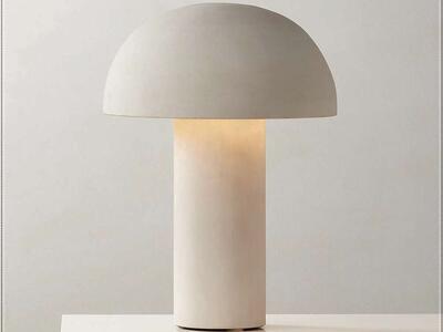 Solid Limestone Dome Table Lampshade 15.75" dia.