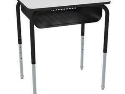 Open Front Whiteboard Desk w/ Metal Book Box
by Le