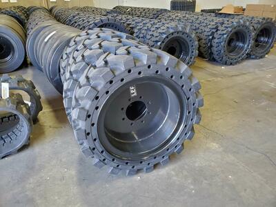 Solid Tires for Skid Steers, Fork Lifts, and Telehandlers