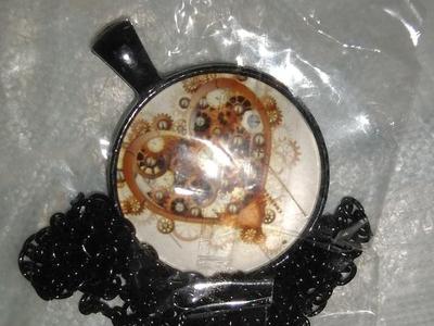 Steampunk heart necklace