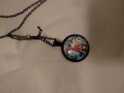 Steampunk cat necklace
