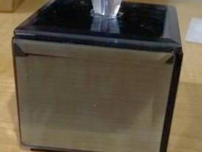 Small glass jewelry box