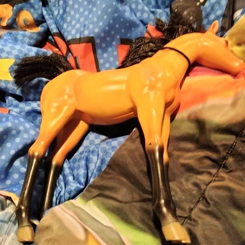 Orange with Black Mane Horse