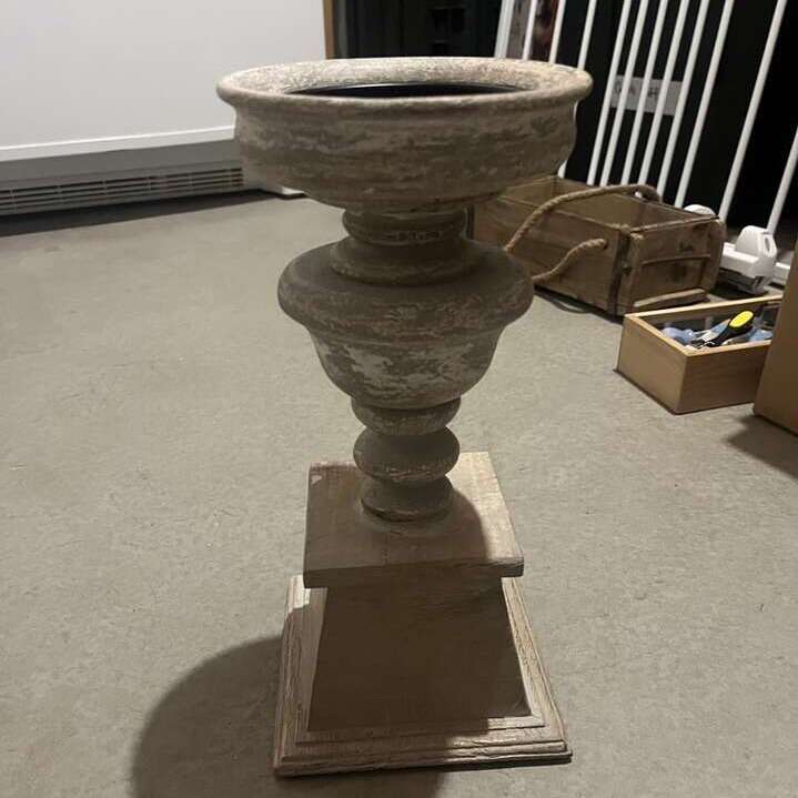 Tan Candle Holder Furniture