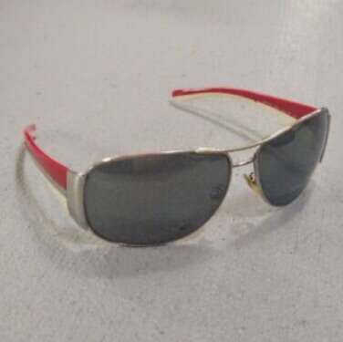 Prada Sunglasses SPR 75G Red White Aviator