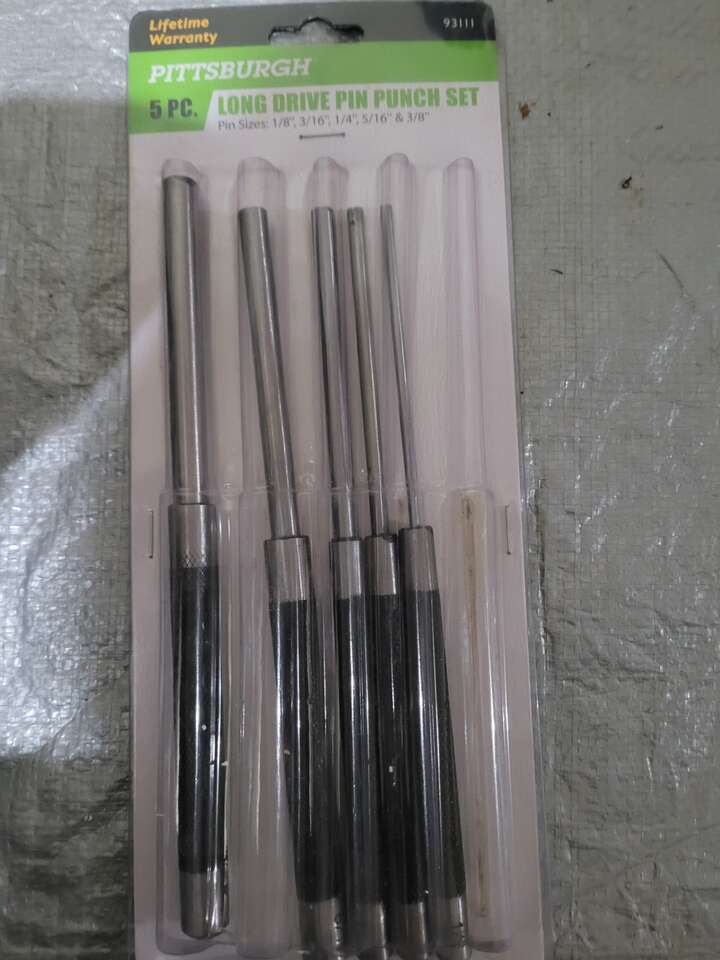 Long drive pin punch set