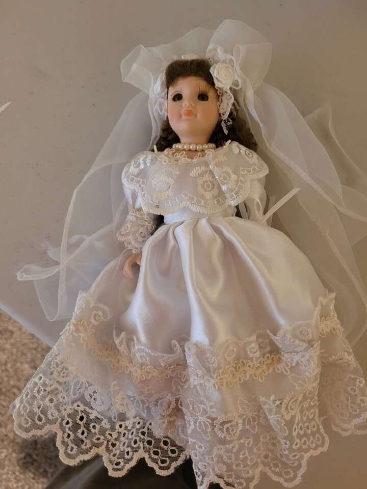 Antique bride doll
