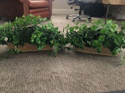 Artificial Ivy Baskets