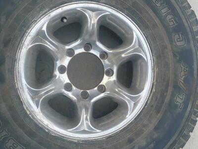 35 inch spare tire on wheel