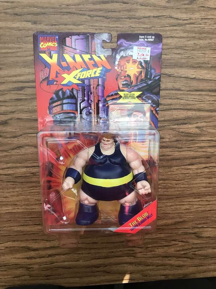 X -Men X-Force 1995 The Blob Action Figure by Toy Biz.