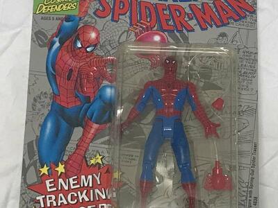Spiderman Action Figure With Enemy Tracking Tracer by Toy Biz 1992.