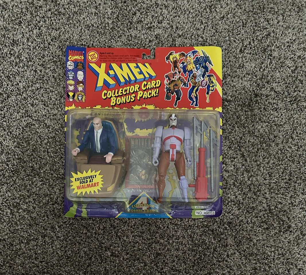 X-Men Professor X and Ahab 1994 Collector's Card Two Figure Pack.