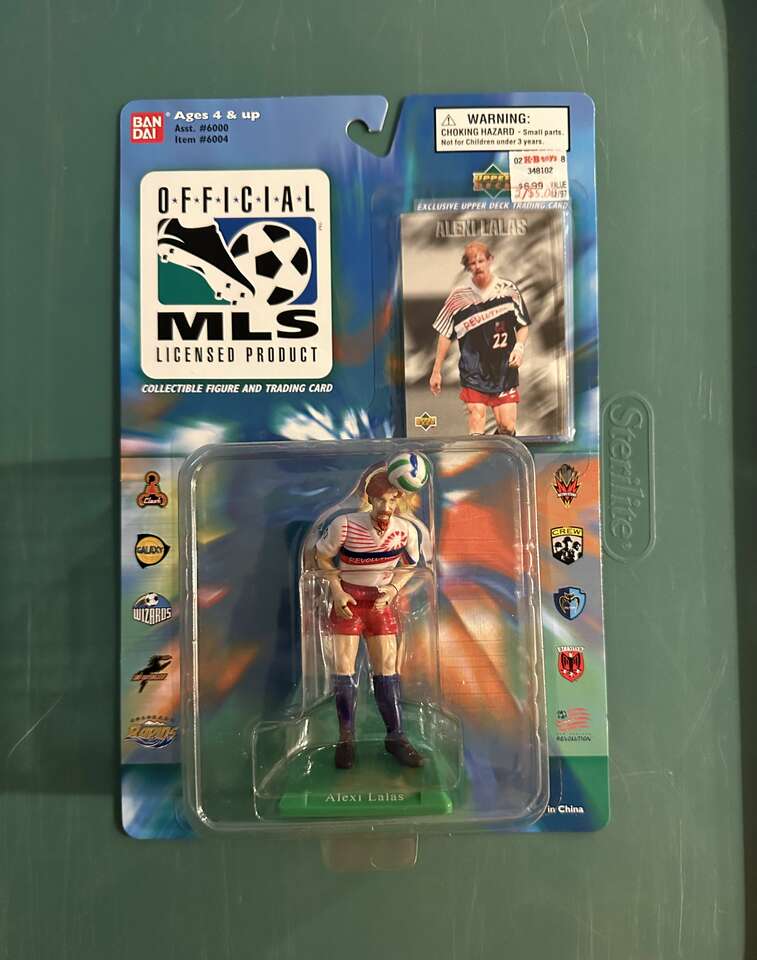 Alexi Lalas Bandai Upper Deck 1996 MSL Action Figure.