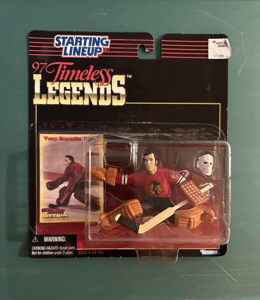 Starting Line Up Timeless Legends 1997 Tony Esposito Action Figure.