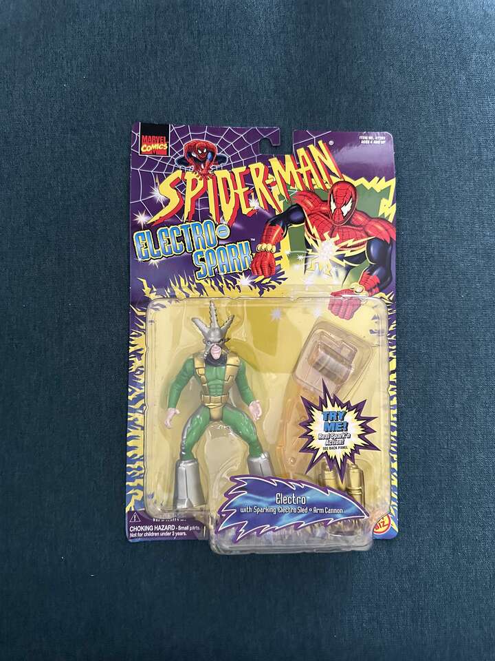 Electro Action Figure From the 1997 Spider-Man Series Line.