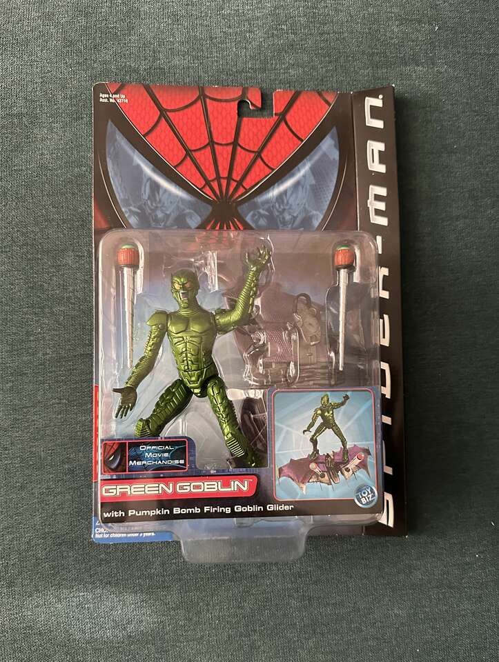 Green Goblin Action Figure from the 2002 Spider-Man Movie.