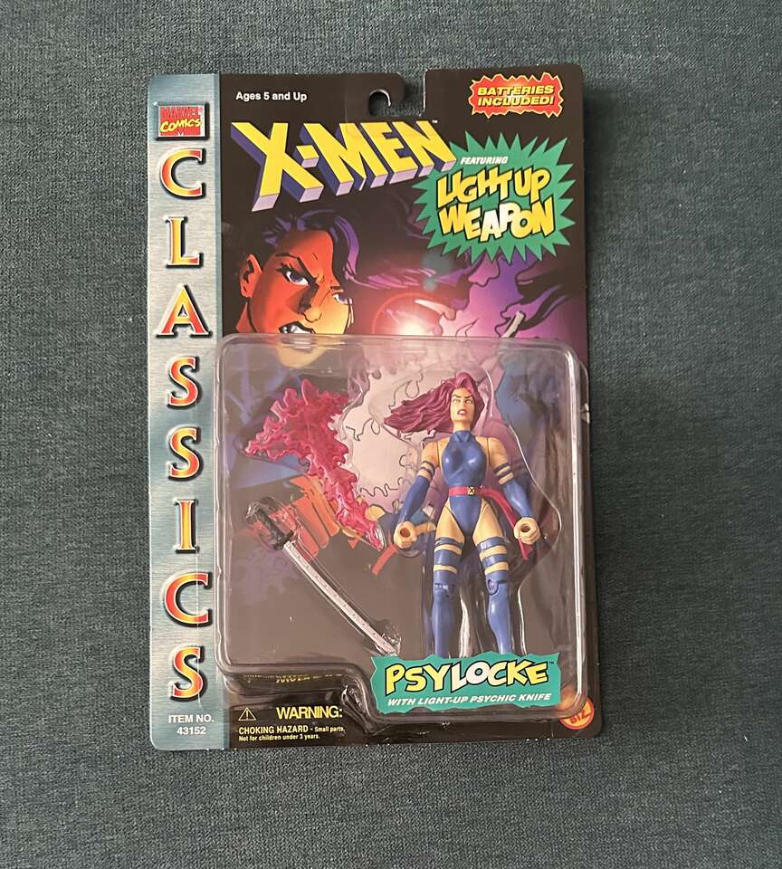 Psylocke 1996 Action Figure from the X-Men Classics Series.