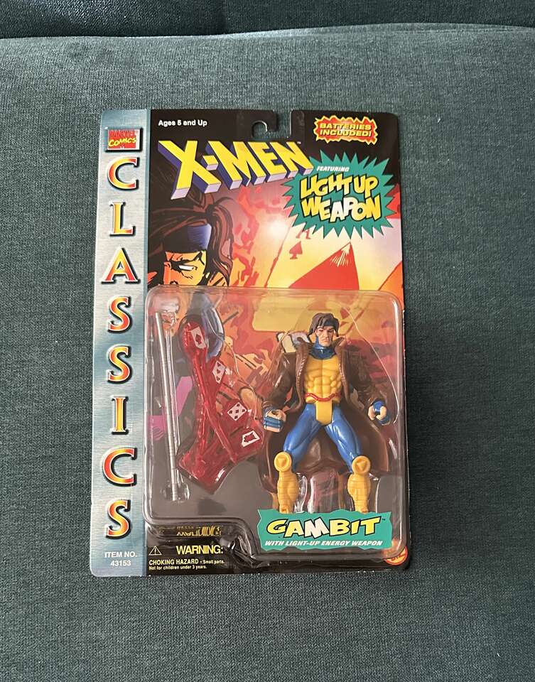 Gambit 1996 Action Figure from the X-Men Classics Series.