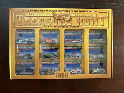Hot Wheels 1998 Sealed Complete Treasure Hunt Limited Edition Series 4 Set.