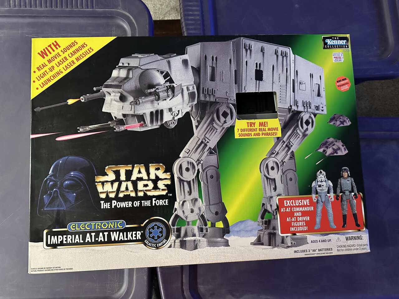 Imperial Walker At-At Electronic 1997 Star Wars Power of the Force Vehicle.