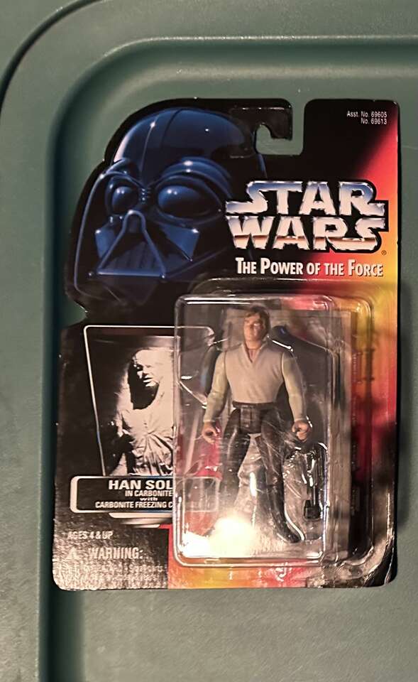 Han Solo in Carbonite 1996 Star Wars Action Figure.