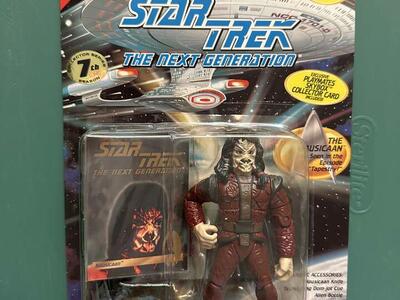 Star Trek the Next Generation 1994 7th Season The Nausicaan Action Figure as Seen in the Tapestry Episode.