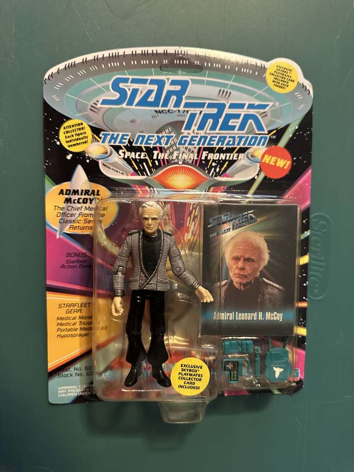 Star Trek the Next Generation 1993 Admiral Mc Coy Action Figure.