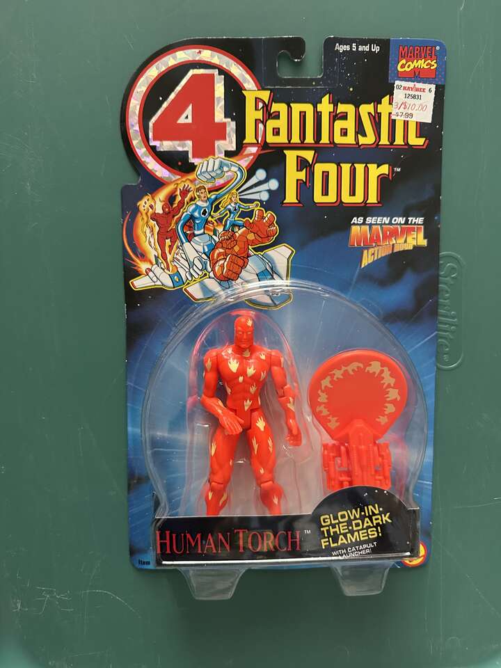 Fantastic Four 1994 Human Torch Action Figure.