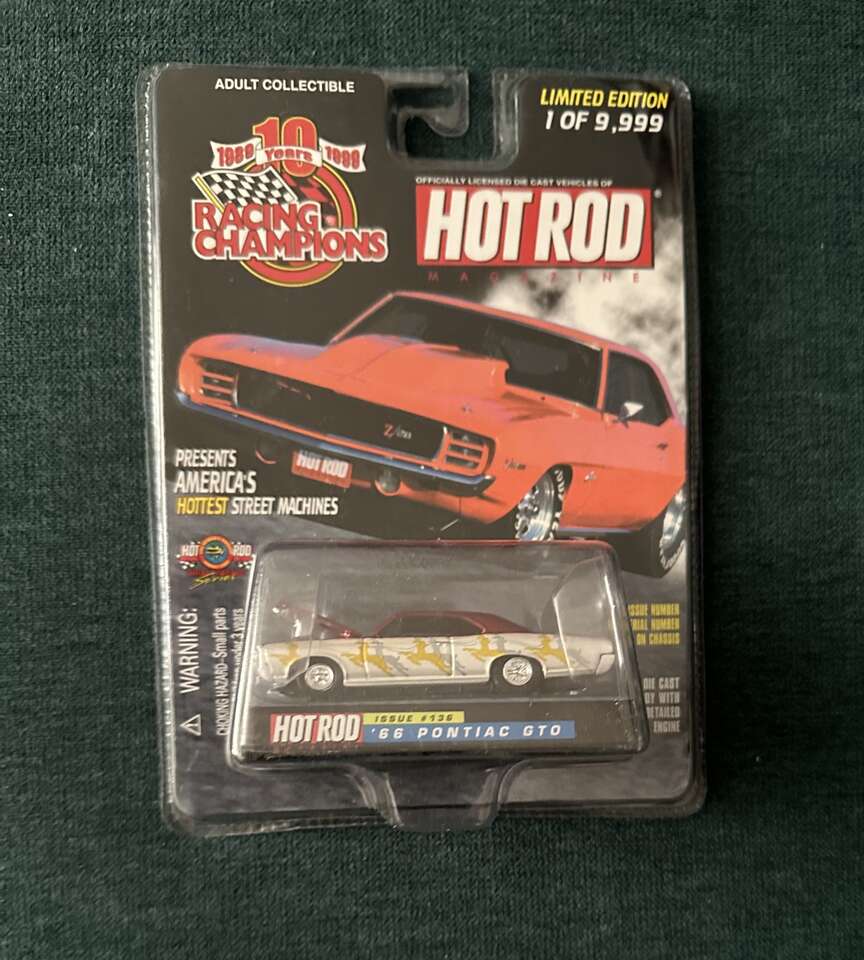 1969 PONTIAC GTO Die Cast Vehicle #136 from a 1999 Racing Champions Casting.