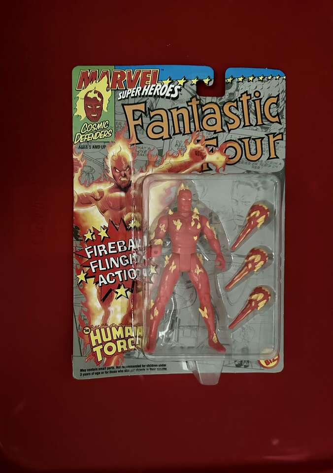 Human Torch 1992 Marvel Super Heroes Action Figure.