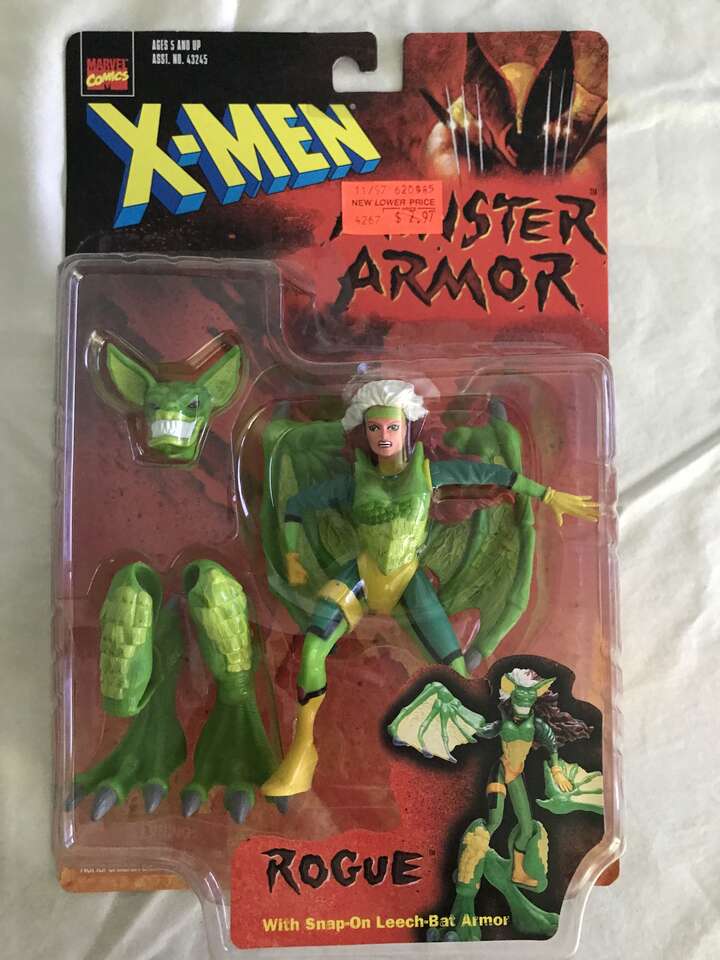 X-Men 1997 Rogue Monster Armor Action Figure.