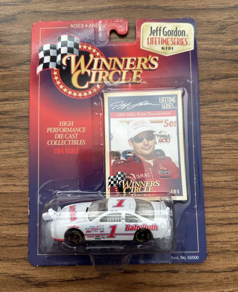 Winners's Circle 1997 Produced 1992 Jeff Gordon #1 Baby Ruth Thunderbird 1/64 Die Cast.