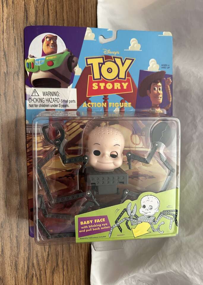 Toy Story 1995 Baby Face Action Figure.