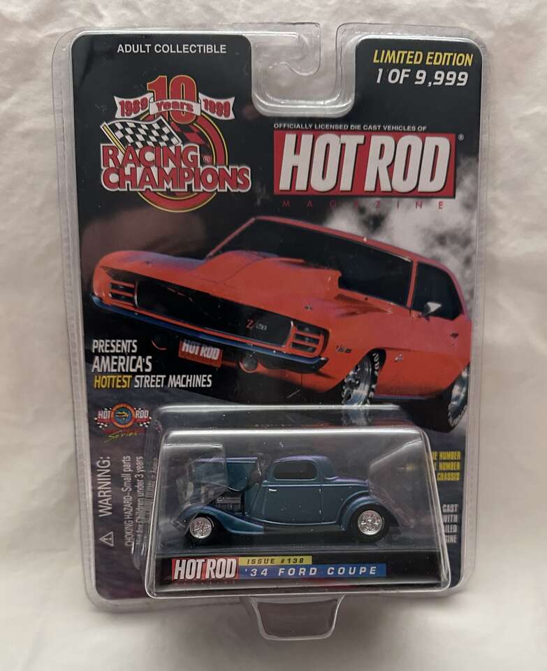 1934 Ford Coupe Die Cast Vehicle from a 1999 Racing Champions Casting.