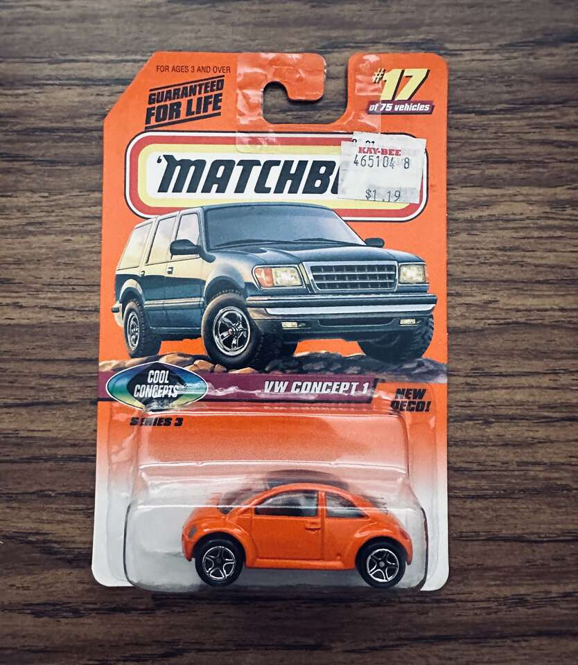 Matchbox 1998 VW Concept 1 Die Cast Series #3.