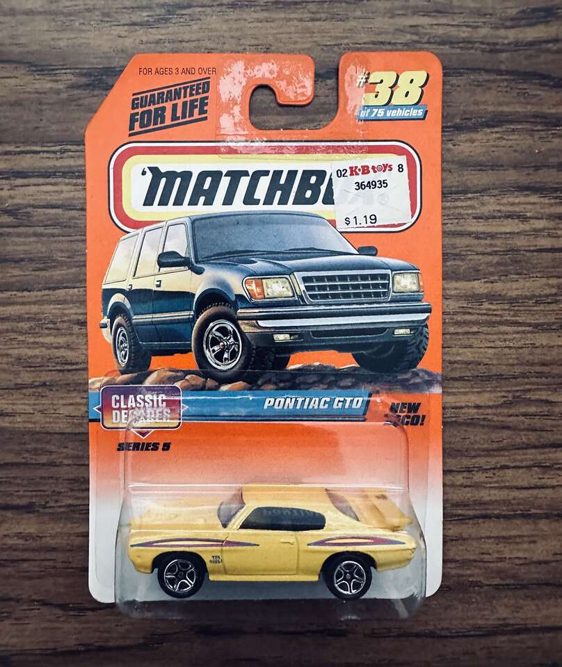 Matchbox 1998 Pontiac GTO Die Cast Series #5.