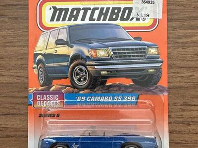 Matchbox 1998 Production of a 1969 Camaro SS 396 Die Cast Series #5.