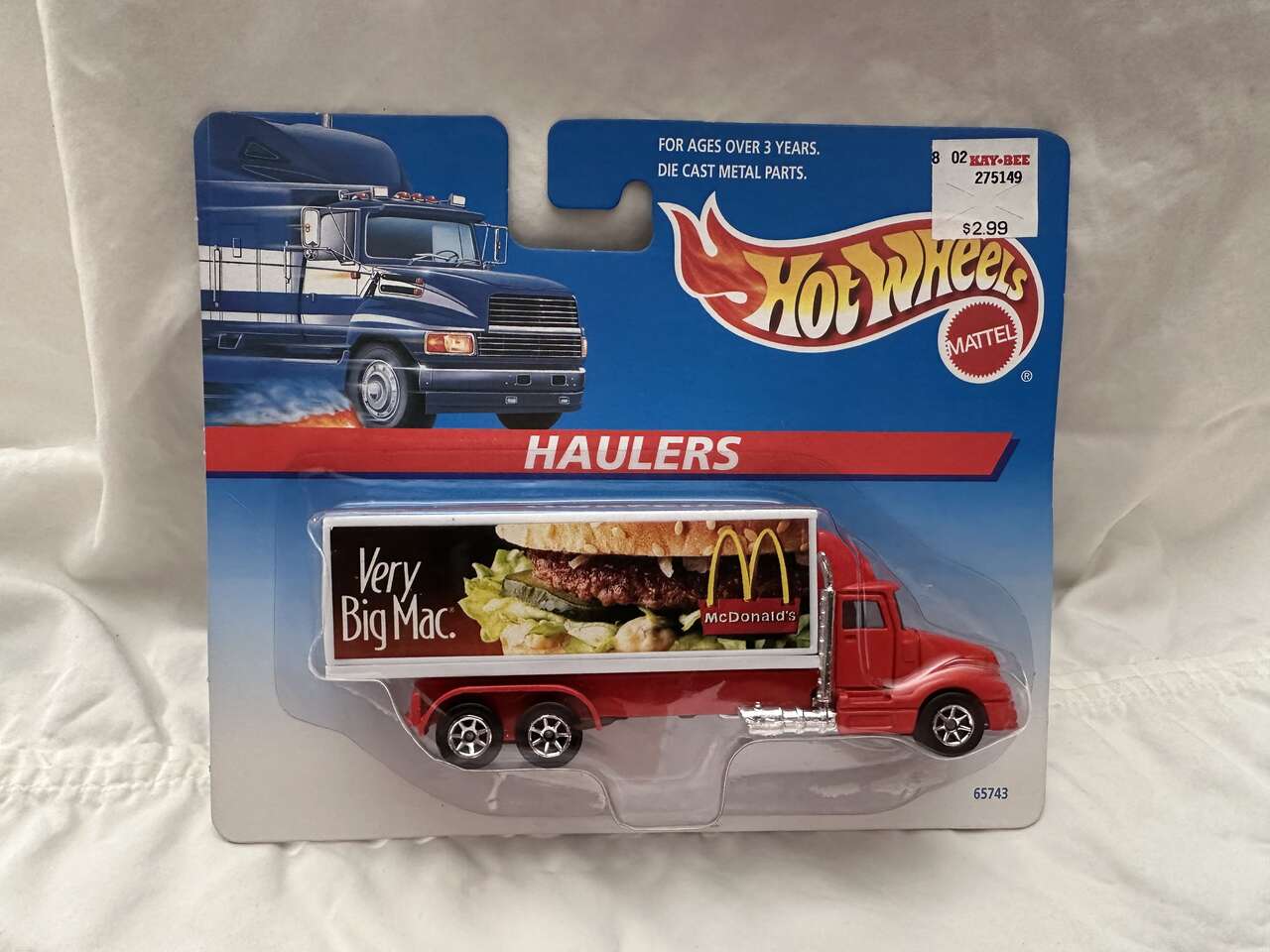 Hot Wheels 1996 Mc Donald's Haulers Semi Truck Die Cast.