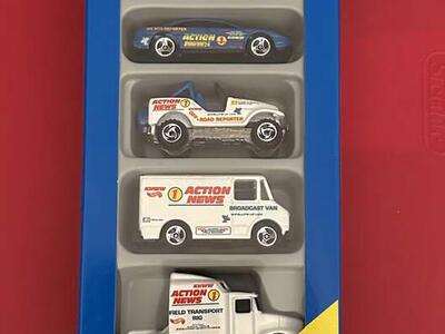 Hot Wheels 1996 Action News Team Five Car Set, #17456.