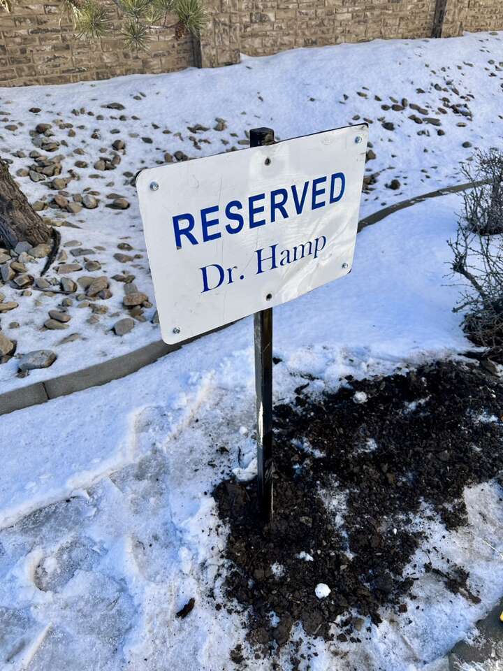 Custom steel parking sign posts