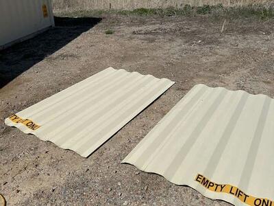 4' X 7' sheeting From Shipping Container