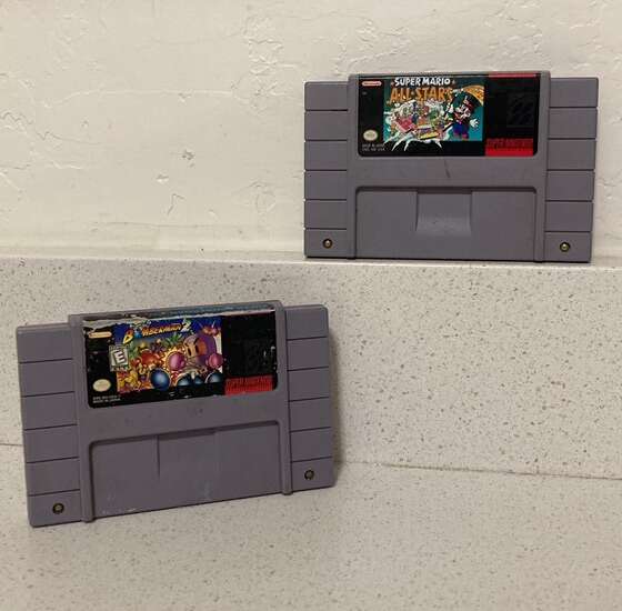 SUPER MARIO ALL-STARS and SUPER BOMBERMAN 2 SNES