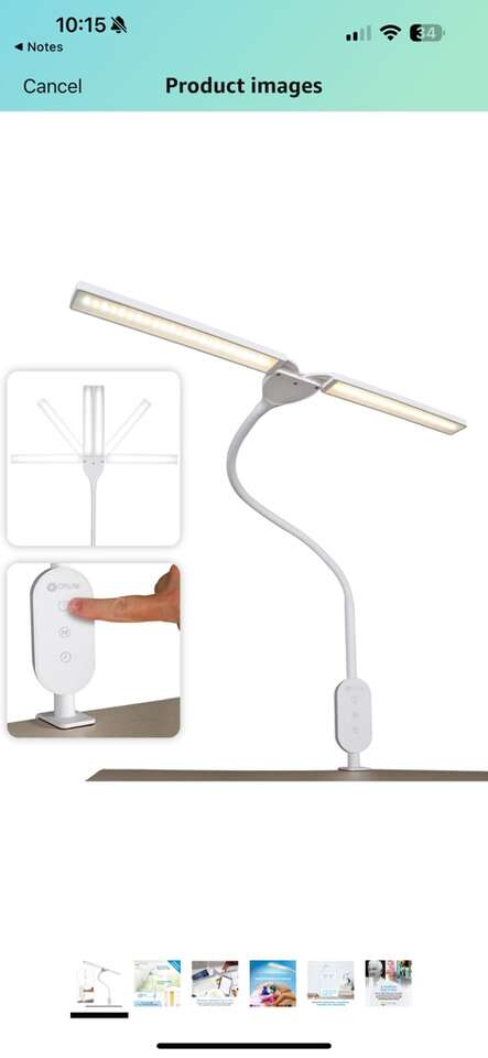 OttLite Pivot LED Clamp Desk Lamp