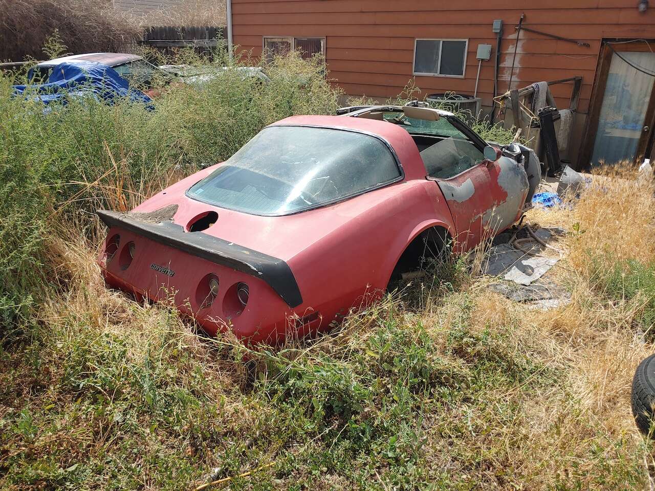 1978-1982 C3 Chevy Corvette Rear Clip Doors Glass Cage Floor Rear Bumper/Spoiler